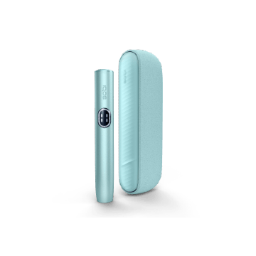 Device:Plavi IQOS ILUMA i držač i džepni punjač