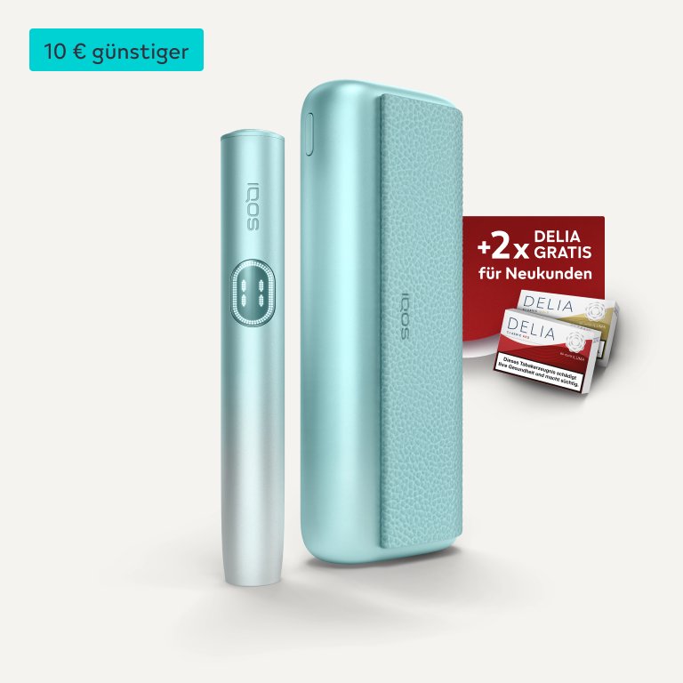 IQOS ILUMA i PRIME inkl. 2 Gratis DELIA Packungen für Neukunden