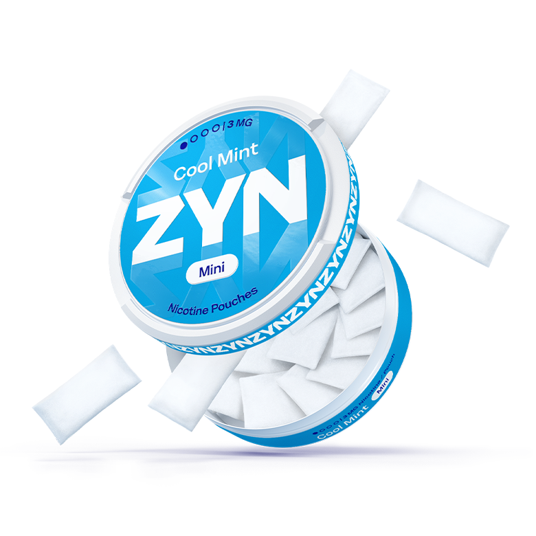 Une boîte de nicotine pouche ZYN spearmint ouverte