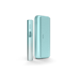 Blue IQOS ILUMA i PRIME device and its charger