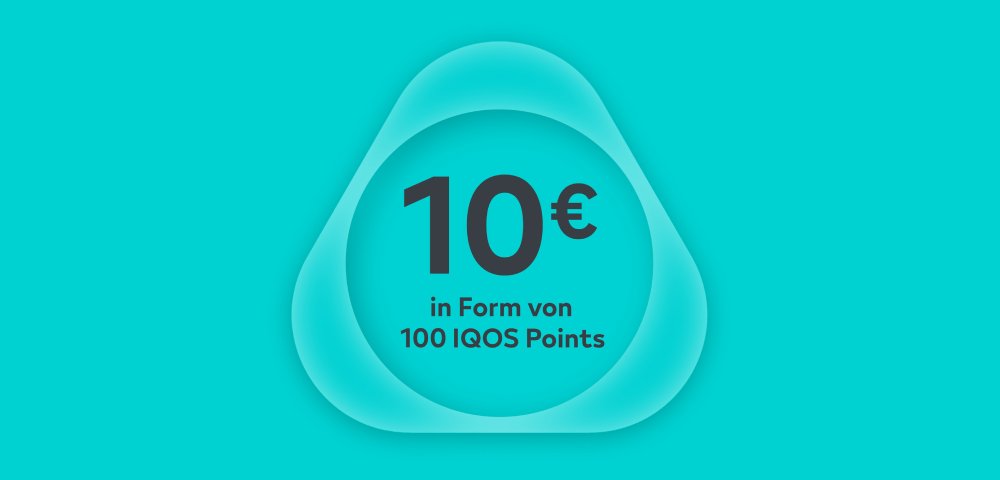 IQOS Logo mit Verweis aus 100 IQOS Points
