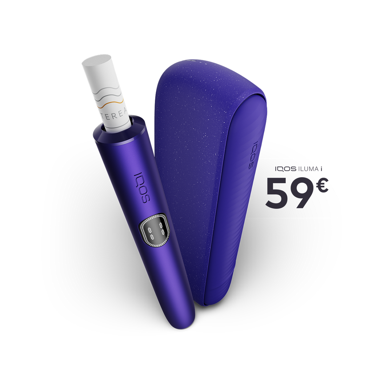 Die IQOS ILUMA i in der neuen Farbe Electric Purple 