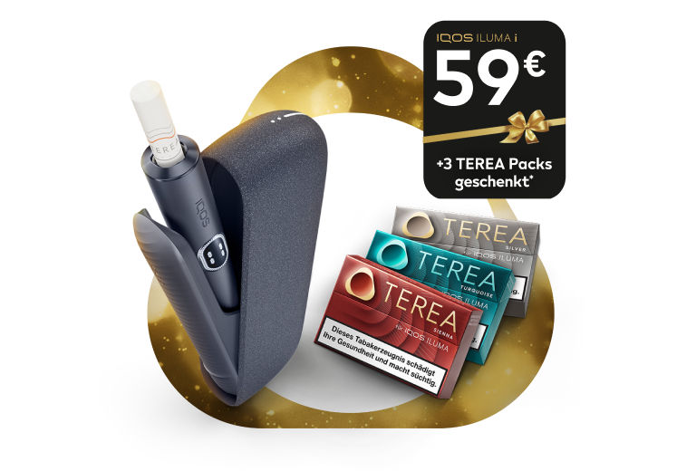 ILUMA Gerät für 59 € mit 3 Packungen TEREA gratis
