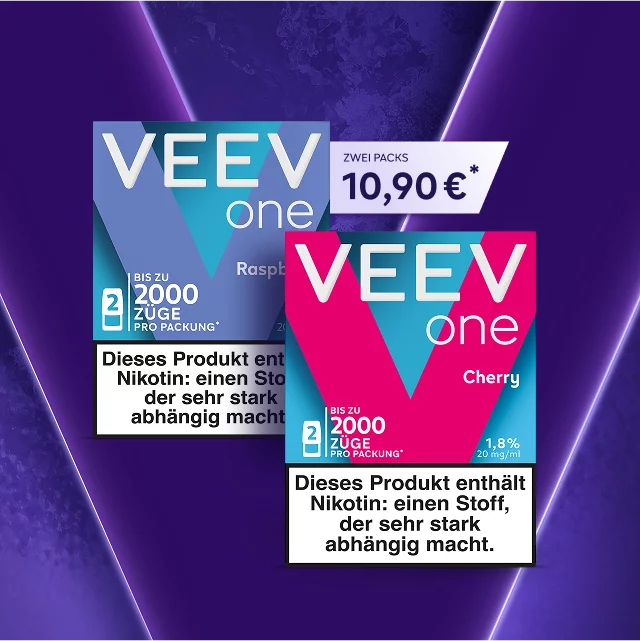Zwei Packungen VEEV für 10,90 €