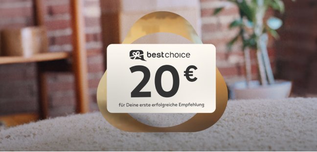 20 Euro Best Choice Gutschein vor einem goldenen IQOS Key