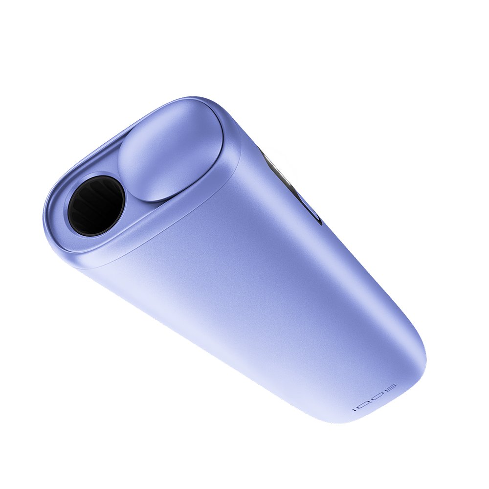 IQOS Iluma i ONE turquesa en vista lateral aislado sobre fondo blanco