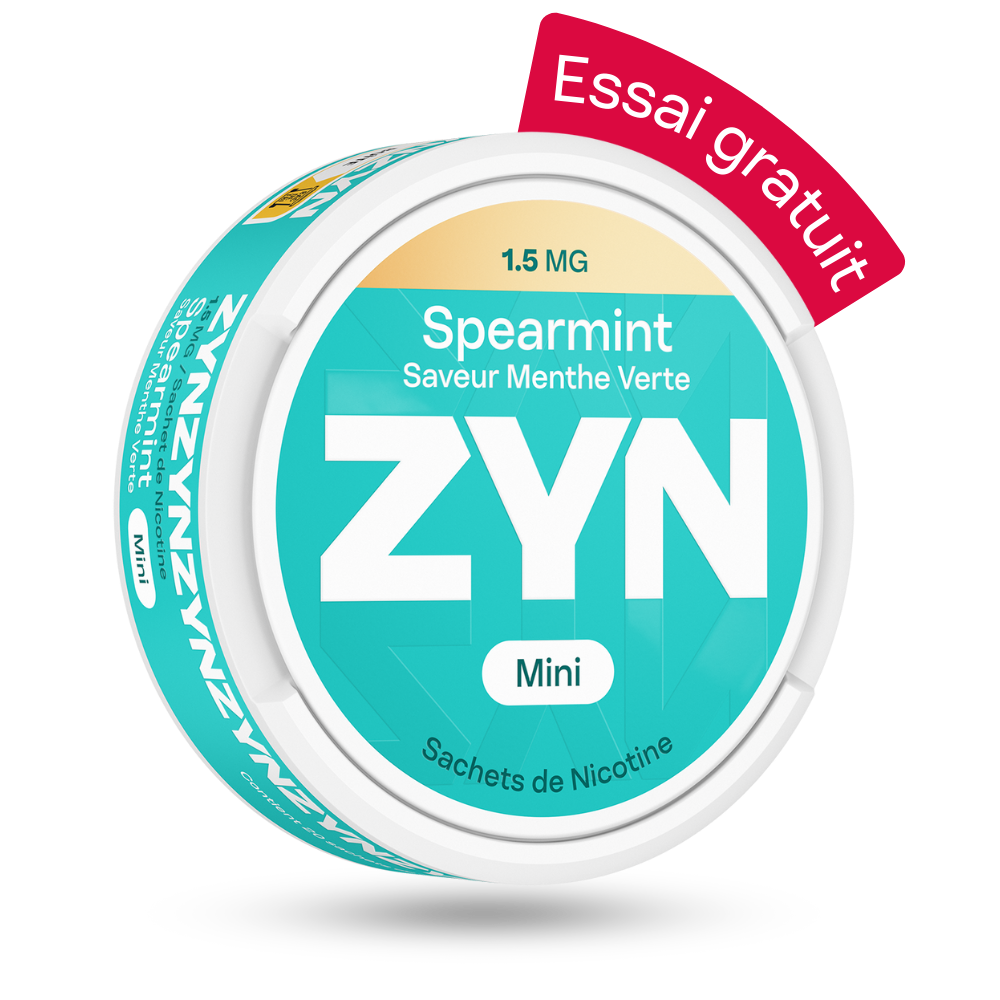 Boîte de pouche nicotine ZYN Spearmint 1.5MG