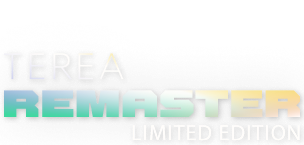 Logo TEREA REMASTER Limited Edition na dúhovom pozadí.