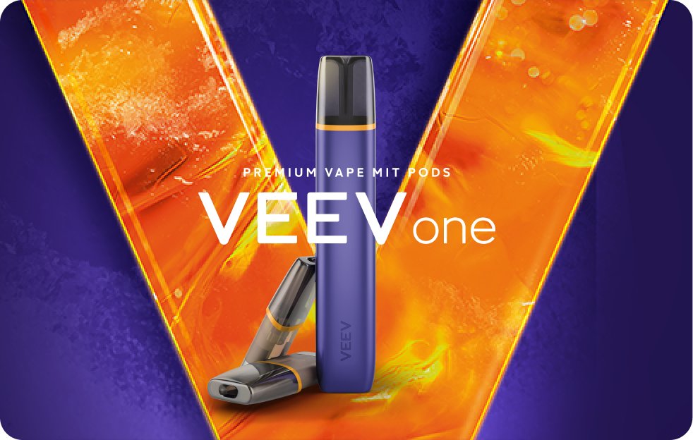 VEEV one Device und lila Hintergrund