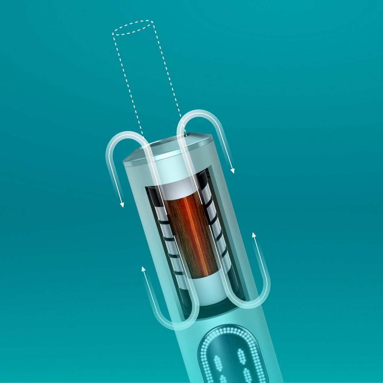 IQOS ILUMA i кармагычынын жылытуу системасынын схемасы