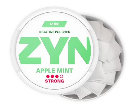 ZYN APPLE  MINT Mini - Light Green Cans (Medium & Strong)