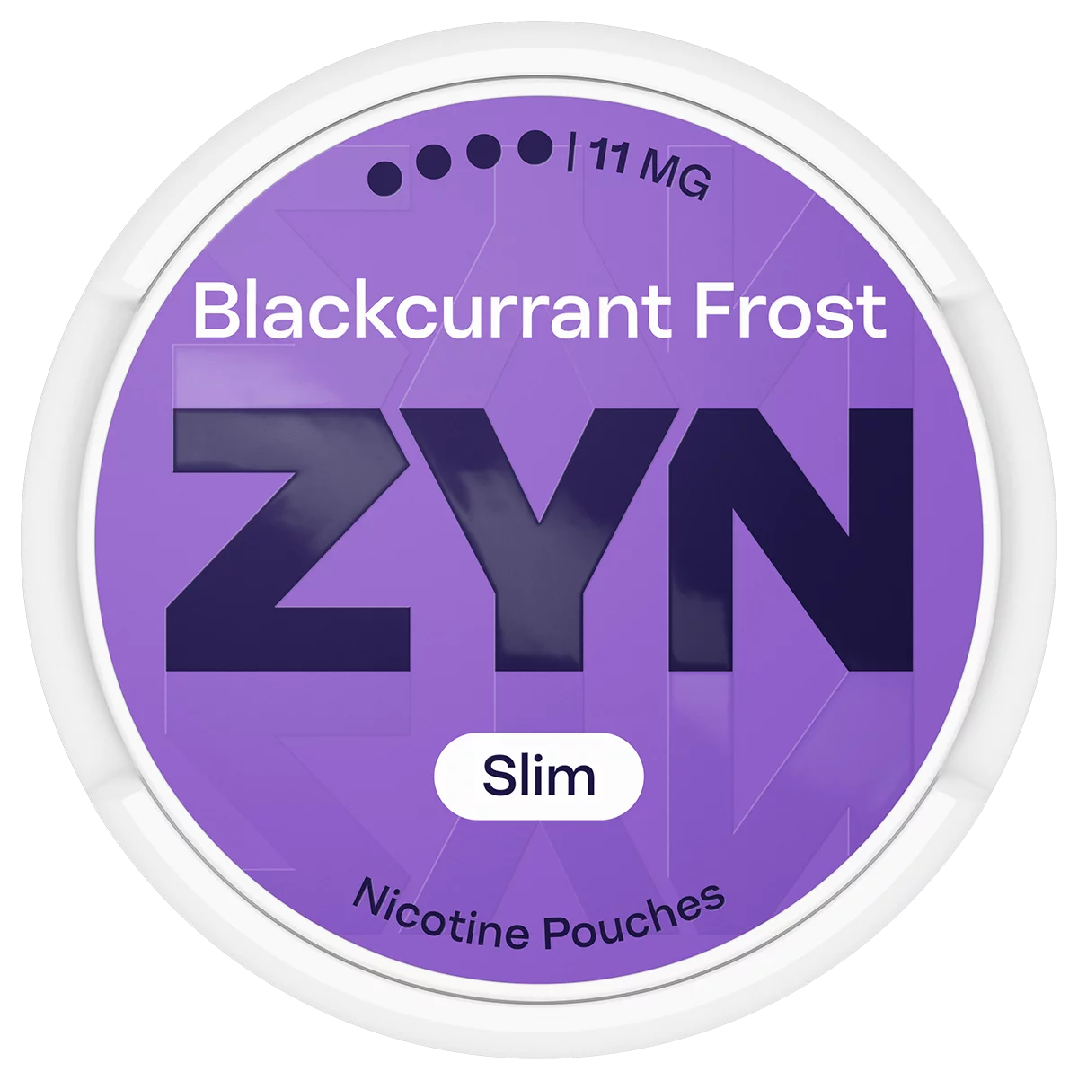 ZYN Blackcurrant Frost Slim kutijica 11 mg, pogled odozgo