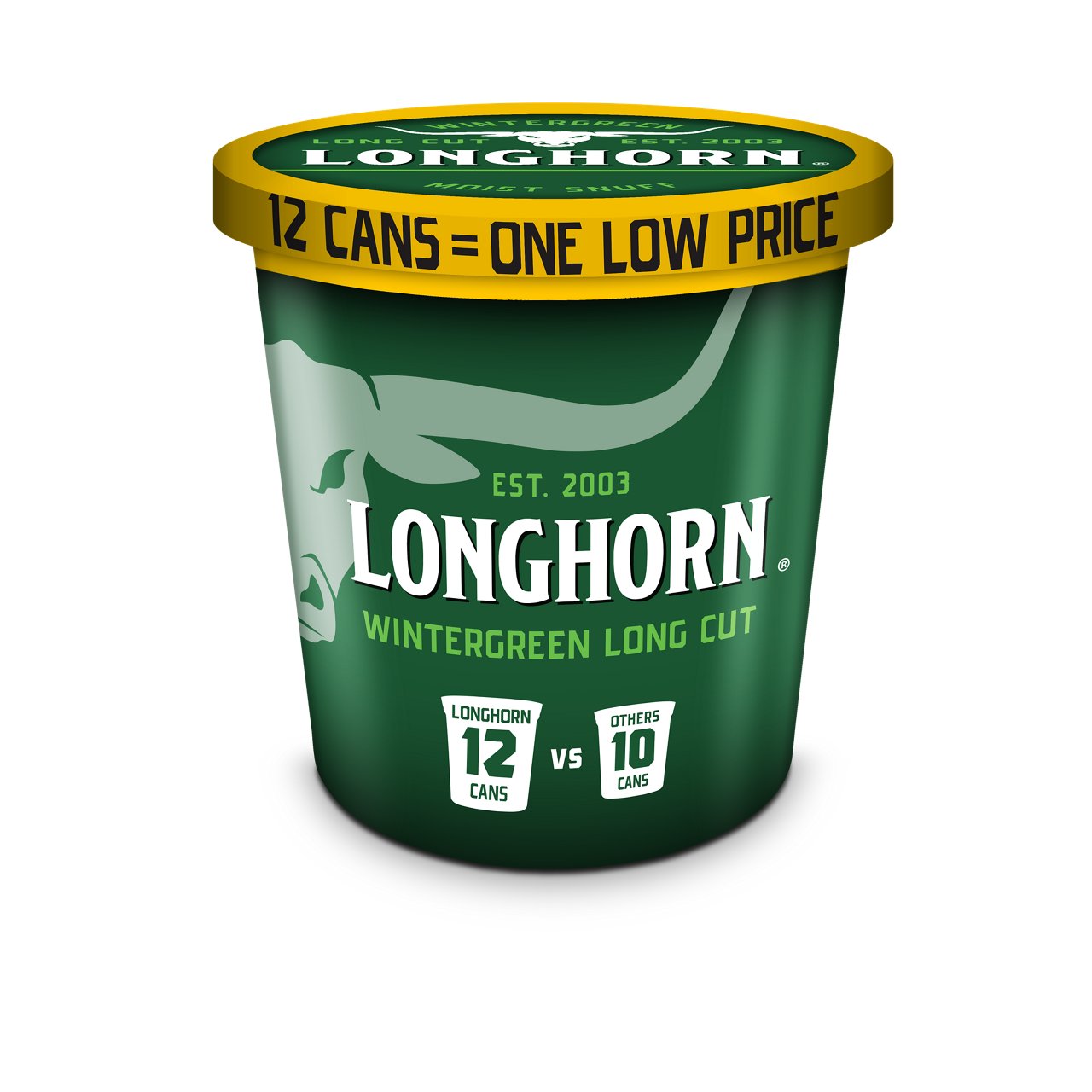 Longhorn Wintergreen | Long Cut | Longhorn Moist Snuff | LONGHORN USA