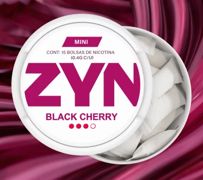 Bolsas de nicotina Zyn sabor cereza negra 6mg