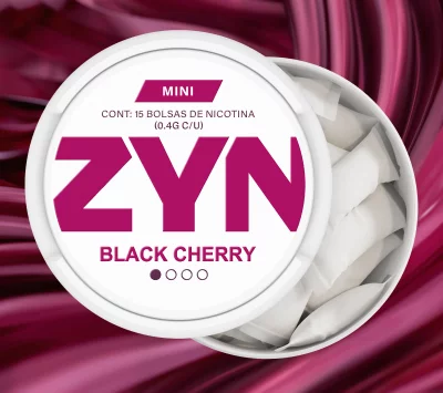 Bolsas de nicotina Zyn sabor cereza negra 1.5 mg