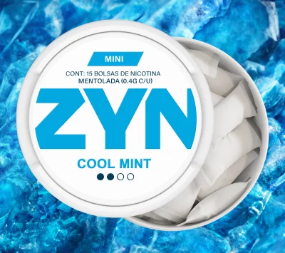 Bolsas de nicotina Zyn sabor menta 3mg