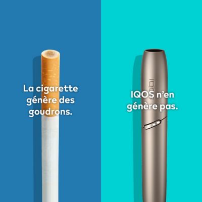 IQOS, une alternative à la cigarette, chauffe le tabac au lieu de le brûler