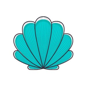 Eine illustrierte Muschel