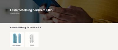 Drei IQOS Geräter DUO, ONE nebeneinander