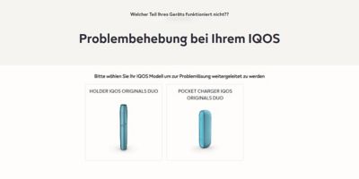 IQOS ORIGINALS Diagnose