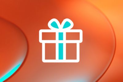 Ein Icon in Form von einem Geschenk