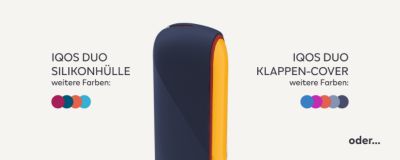 Das Klappen-Cover in Sunflower Gelb kombiniert mit der Silikonhülle in Slate.