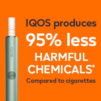 IQOS heated tobacco taste without fire, ash or smoke