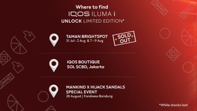 jadwal event untuk membeli iqos iluma i unlock limited edition
