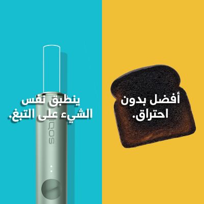 Burnt toast compared to IQOS 3 DUO holder