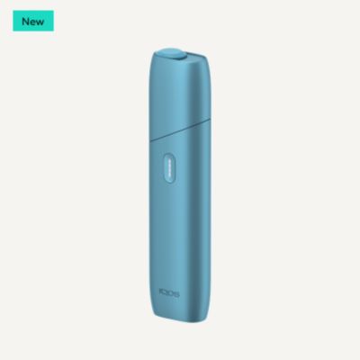 New IQOS Originals One heated tobacco device in turquoise color.