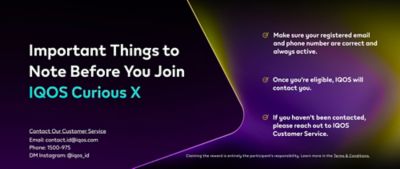 Banner with copy prepare yourself for IQOS Curious X coming soon June 2025