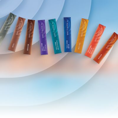 BLENDS variants in blue background