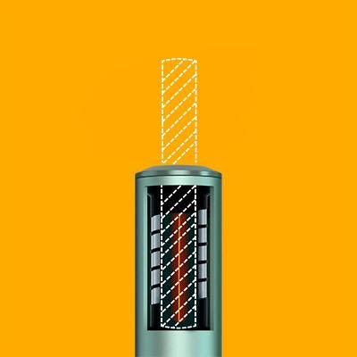 Ilustracion de la tecnologia de IQOS ILUMA verde