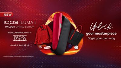 iqos iluma i unlock kolaborasi dengan mankind dan hijack sandals
