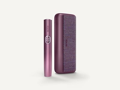 IQOS ILUMA i PRIME držalo in žepni polnilnik v bordo Garnet Red barvi 