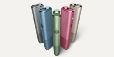 IQOS ILUMA devices in different colours.