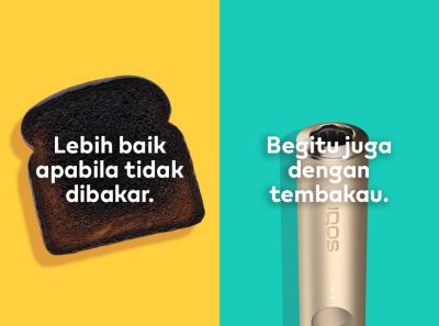 Roti hangus dibandingkan dengan ILUMA Holder.