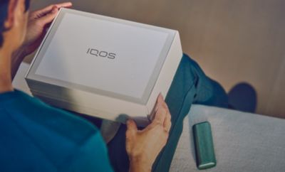 An IQOS box.