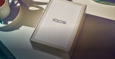 An IQOS box.