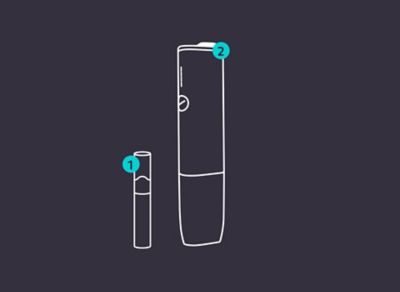 An illustration of an IQOS ILUMA ONE device.