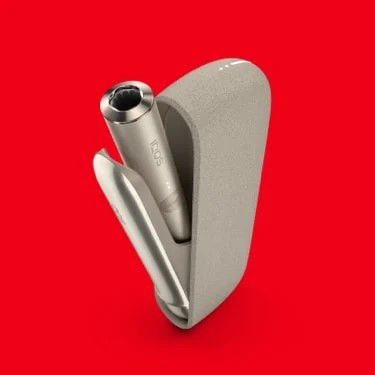 An IQOS ILUMA Holder and Pocket Charger.