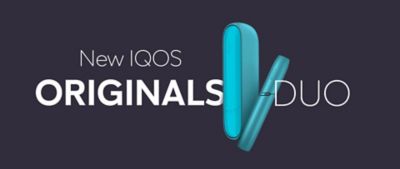 New IQOS Originals Duo device - turquoise color for holder and pocket charger.
