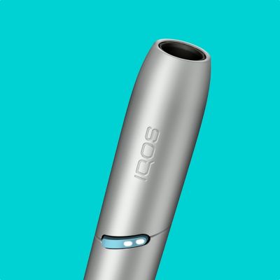 Stylet IQOS Originals Duo en argenté.