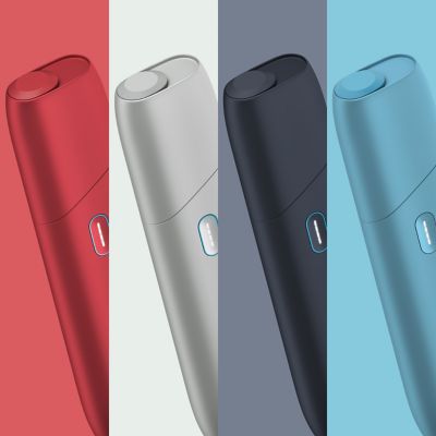 New IQOS Originals One heated tobacco device in 4 vibrant colors: red, silver, black and turquoise.	 	 	 	 	 	 	