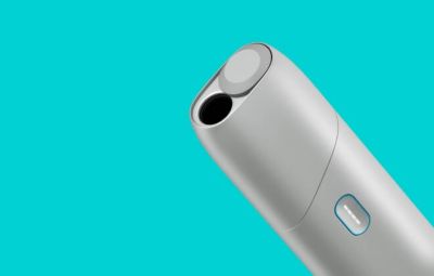 Un IQOS Originals ONE en argenté.