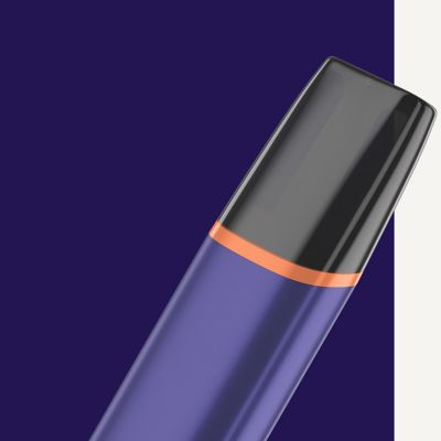 VEEV ONE black and violet device on a violet background