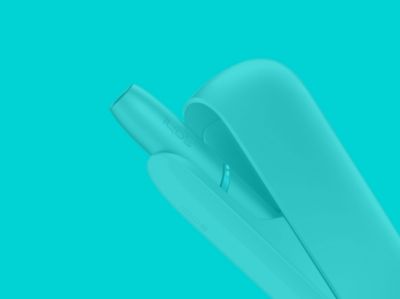 Türkis farbender Hintergrund mit Zitat