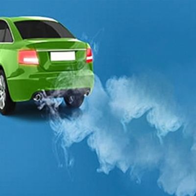 Car emissions illustration 