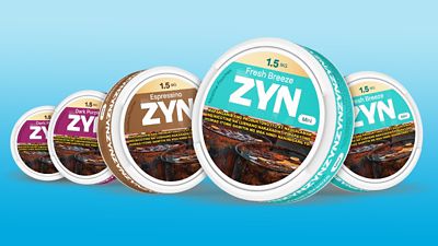 Featuring the ZYN Discovery Bundle which contains 2 cans of Fresh Breeze, 2 cans of Dark Purple, and 1 can of Espressino