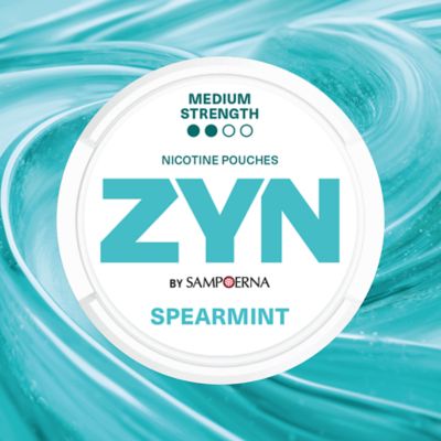 ZYN SPEARMINT - light green nicotine pouch can